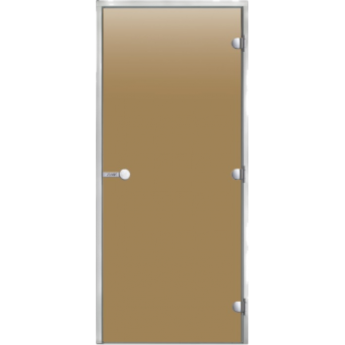 Дверь HARVIA с алюминиевой коробкой 8х21 стекло бронза Дверь HARVIA с алюминиевой коробкой 8х21 стекло бронза